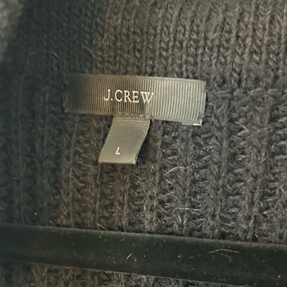 J Crew Cozy Black Sweater (L) - Picture 2 of 4